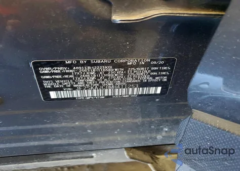 2021 Subaru Forester Premium из США, поврежденный, VIN JF2SKAJC8MH411253